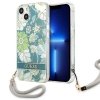 Guess GUHCP13SHFLSN iPhone 13 mini 5,4zielony/green hardcase Flower Strap